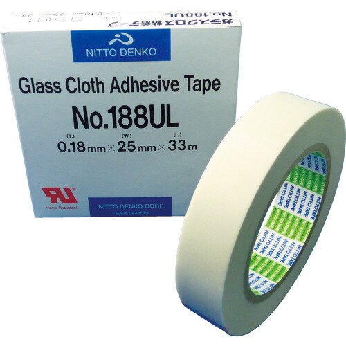 ガラスクロス粘着テープ NO.188UL 25mmX33m 188UL-25