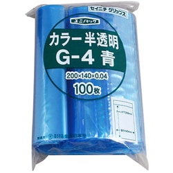G-4-CB [「ユニパック」 G-4 青 200×140×0.04 100枚入]