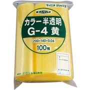 G-4-CY [「ユニパック」 G-4 黄 200×140×0.04 100枚入]