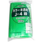 J-4-CG [「ユニパック」 J-4 緑 340×240×0.04 100枚入]
