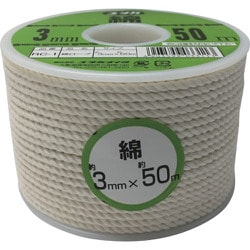 RC-1 [ロープ 綿ロープボビン巻 3φ×50m]