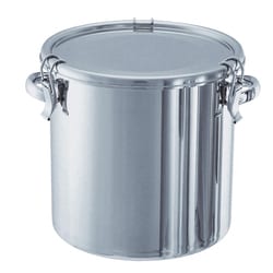 CTH-36 [ステンレスタンク ストレートクリップ式密閉タンク(フタ付) 36L]