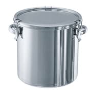 TP-CTH-27 [ステンレスタンク テーパー付キャッチクリップ式密閉タンク(フタ付)15L]