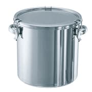 TP-CTH-33 [ステンレスタンク テーパー付キャッチクリップ式密閉タンク(フタ付)25L]
