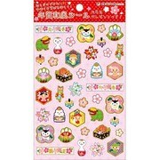 年賀和風シール デコステッカー 七福神 おもち 7883