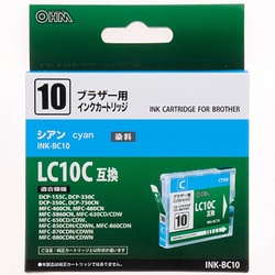 ヨドバシ.com - オーム電機 OHM INK-BC10 [ブラザーLC10C対応インク