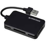 3ポートUSBハブ付USB2.0カードリーダ/ライタ(45メデイア) GH-CR45UHK
