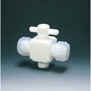 NR0028-04 [フロンケミカル フッ素樹脂（PTFE）二方バルブ接続12mm]