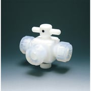 NR0030-01 [フロンケミカル フッ素樹脂（PTFE）三方バルブ接続6mm]