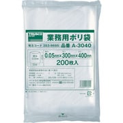 A-3040 [小型ポリ袋 縦400X横300Xt0.05 200枚入 透明]