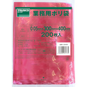 A-3040R [小型ポリ袋 縦400X横300Xt0.05 200枚入 赤]