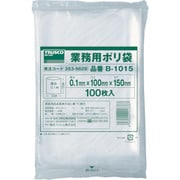 B-1015 [厚手ポリ袋 縦150X横100Xt0.1 100枚入 透明]