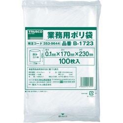 B-1723 [厚手ポリ袋 縦230X横170Xt0.1 100枚入 透明]