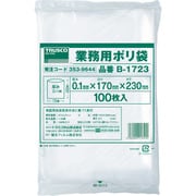 B-1723 [厚手ポリ袋 縦230X横170Xt0.1 100枚入 透明]