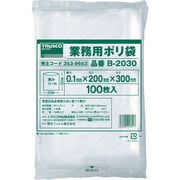 B-2030 [厚手ポリ袋 縦300X横200Xt0.1 100枚入 透明]