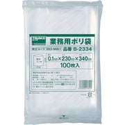 B-2334 [厚手ポリ袋 縦340X横230Xt0.1 100枚入 透明]