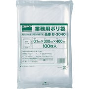 B-3040 [厚手ポリ袋 縦400X横300Xt0.1 100枚入 透明]