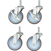 CRB-SU100SET [クリーンラビット Φ100ナイロンウレタン車輪セット SUS金具]
