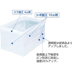 ヨドバシ.com - トラスコ中山 TRUSCO CR-S50N [α折りたたみコンテナ 50L 透明] 通販【全品無料配達】