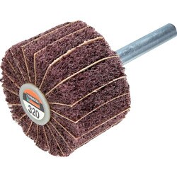 FM4025 [ナイロンミックスホイール 外径40X厚25X軸6 5個入 320♯]