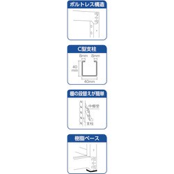 ヨドバシ.com - トラスコ中山 TRUSCO M2-6445 [M2型軽中量棚