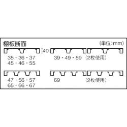 ヨドバシ.com - トラスコ中山 TRUSCO M3-T45S [M3型用棚板 1200X471 中