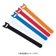 MKSH-2520-R [マジックバンド 超薄型 ストラップ 20cm 赤 5本入り]