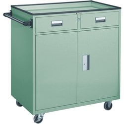 TRUSCO ツールワゴン 800X500XH880 引出・扉付 YG NTS504NYG 代引き不可 TRUSCO(トラスコ) ツールワゴン 800X500XH880 引出・扉付 YG NTS504NYG