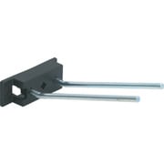 PFA-15W [パンチングパネル用フックバー 傾斜2本タイプ A型ベース]