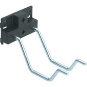 PFB-20W [パンチングパネル用クランクフック 2本タイプ B型ベース]