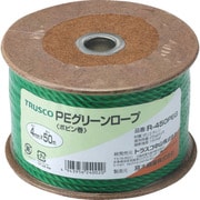 R-450PEG [PEグリーンロープ 3つ打 線径4mmX長さ50m]