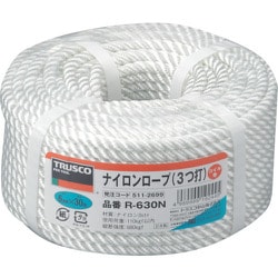 R-630N [ナイロンロープ 3つ打 線径6mmX長さ30m]
