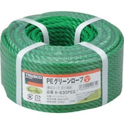 R-630PEG [PEグリーンロープ 3つ打 線径6mmX長さ30m]