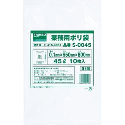 ヨドバシ.com - トラスコ中山 TRUSCO S-0045 [業務用ポリ袋0.1×45L 10