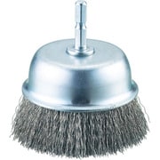 TB-6643-60 [軸付カップブラシ φ75X軸6.35 ステンレス線 線径0.3]