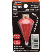 TPB-100 [下げ振り単体 重量100g 胴径Φ30 全長62mm]