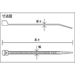 ヨドバシ.com - トラスコ中山 TRUSCO ケーブルタイ 幅3.6mm
