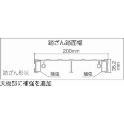 ヨドバシ.com - トラスコ中山 TRUSCO TSF-163 [作業用踏台 アルミ製