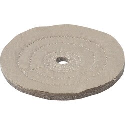 TTB-100-4 [茶カツ仕上げバフ 外径Φ100X穴径12.7mm 5個入]