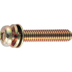 ナベ頭組込ネジ クロメートP-4 サイズM3X10 165本入 B51-0310
