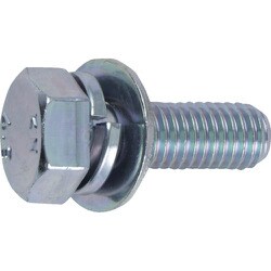 B716-1235 [座金組込ボルト トリーマー 三価白 サイズM12X35 3本入]