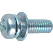 B751-0508 [ナベ頭組込ネジ 三価白P-4 サイズM5X8 46本入]