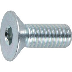 六角穴付皿ボルト三価 白 サイズM5X8 25本入 B773-0508