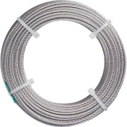 ステンレスワイヤロープ ナイロン被覆 Φ1.5(2.0)X20m CWC-15S20