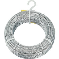メッキ付ワイヤーロープ Φ6mmX30m CWM-6S30