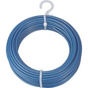 CWP-3S30 [メッキ付ワイヤーロープ PVC被覆タイプ Φ3(5)mmX30m]