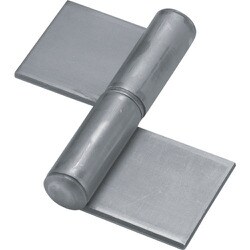 スチール製特厚溶接旗蝶番 左用 全長102mm 2000W-102L