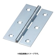 550-76UNCR [スチール製薄口普通蝶番 三価クロムメッキ仕上げ 全長76.0mm 10個入り]