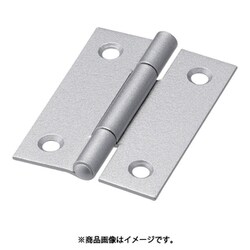 スチール製厚口蝶番 シルバー塗装仕上げ 全長51mm 10個入り 888-51SV
