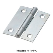 888-51UNCR [スチール製厚口蝶番 三価クロムメッキ仕上げ 全長51mm 10個入り]